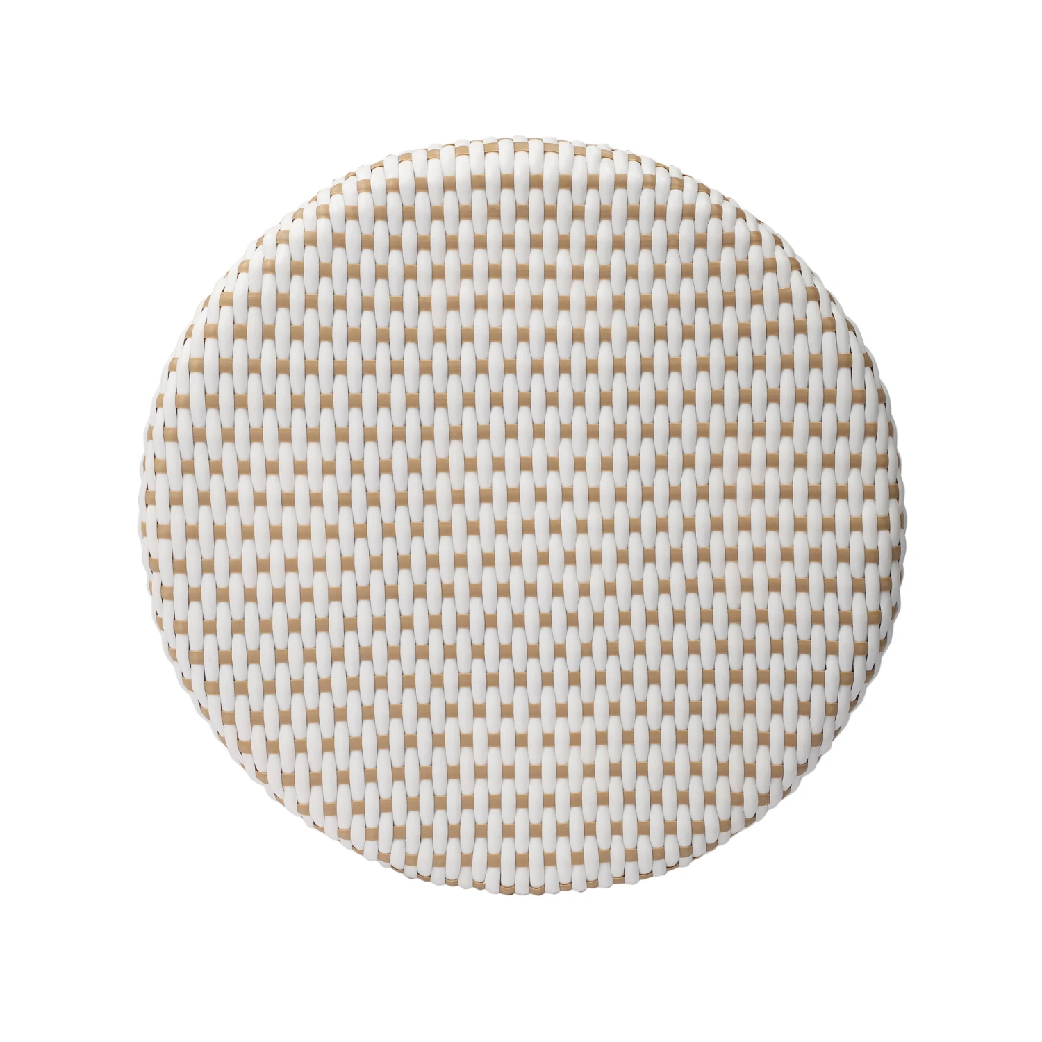 Beige And White Rattan Frame Counter Stool 6 Beige And White Rattan Frame Counter Stool - Image 6