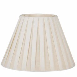 Box Pleat Linen Lampshade