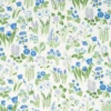 Schumacher Carly Blue Bell Floral Print Fabric