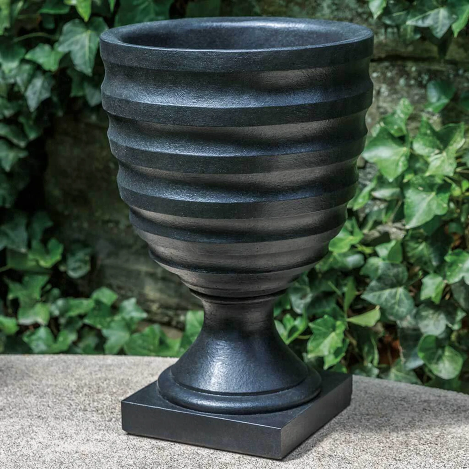 Cast Stone Deco Urn Planter 2 Cast Stone Deco Urn Planter - Image 2