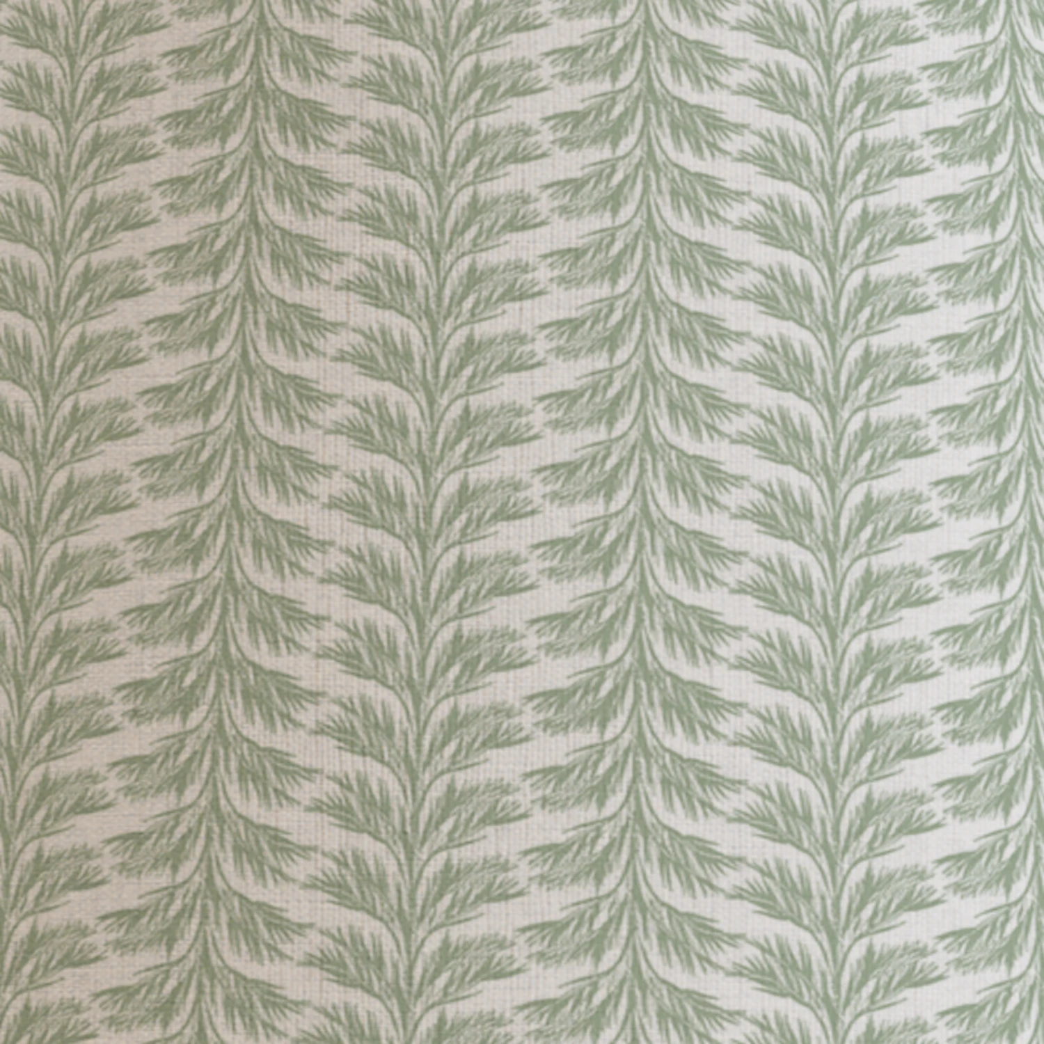 Celadon Green Palm Leaves Patterned Lampshade In Sabal Stripe 2 Celadon Green Palm Leaves Patterned Lampshade In Sabal Stripe - Image 2