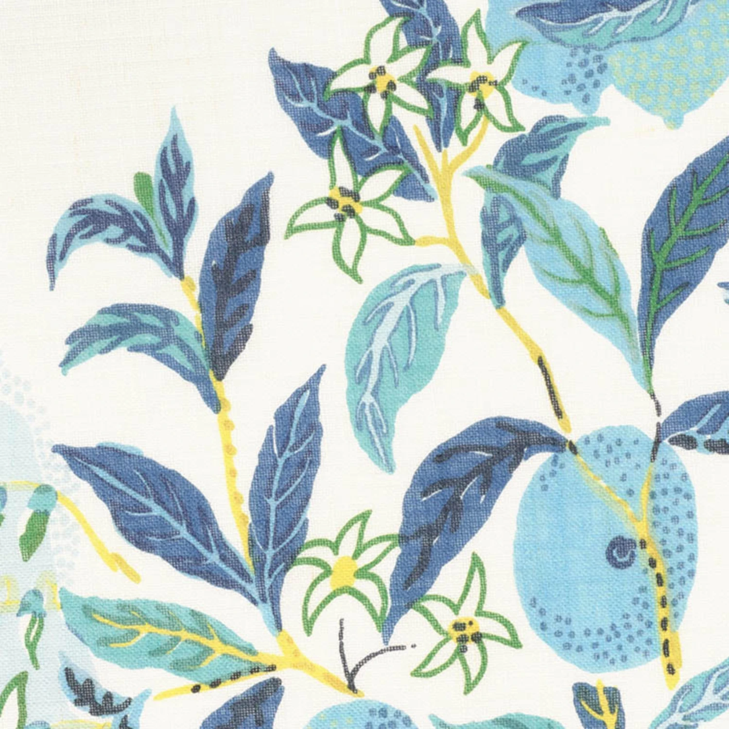 Schumacher Citrus Garden Sheer Fabric In Pool 6 Schumacher Citrus Garden Sheer Fabric In Pool - Image 6