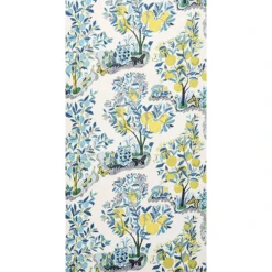 Schumacher Citrus Garden Sheer Fabric In Pool 9 Schumacher Citrus Garden Sheer Fabric In Pool -Famous Furniture Store CitrusGardenSheerFabricinPool 4