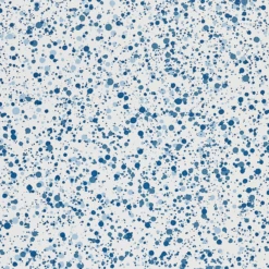 Cotton Spatter Ocean Blue Fabric