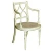 Cream & Light Blue French Country Dining Chair