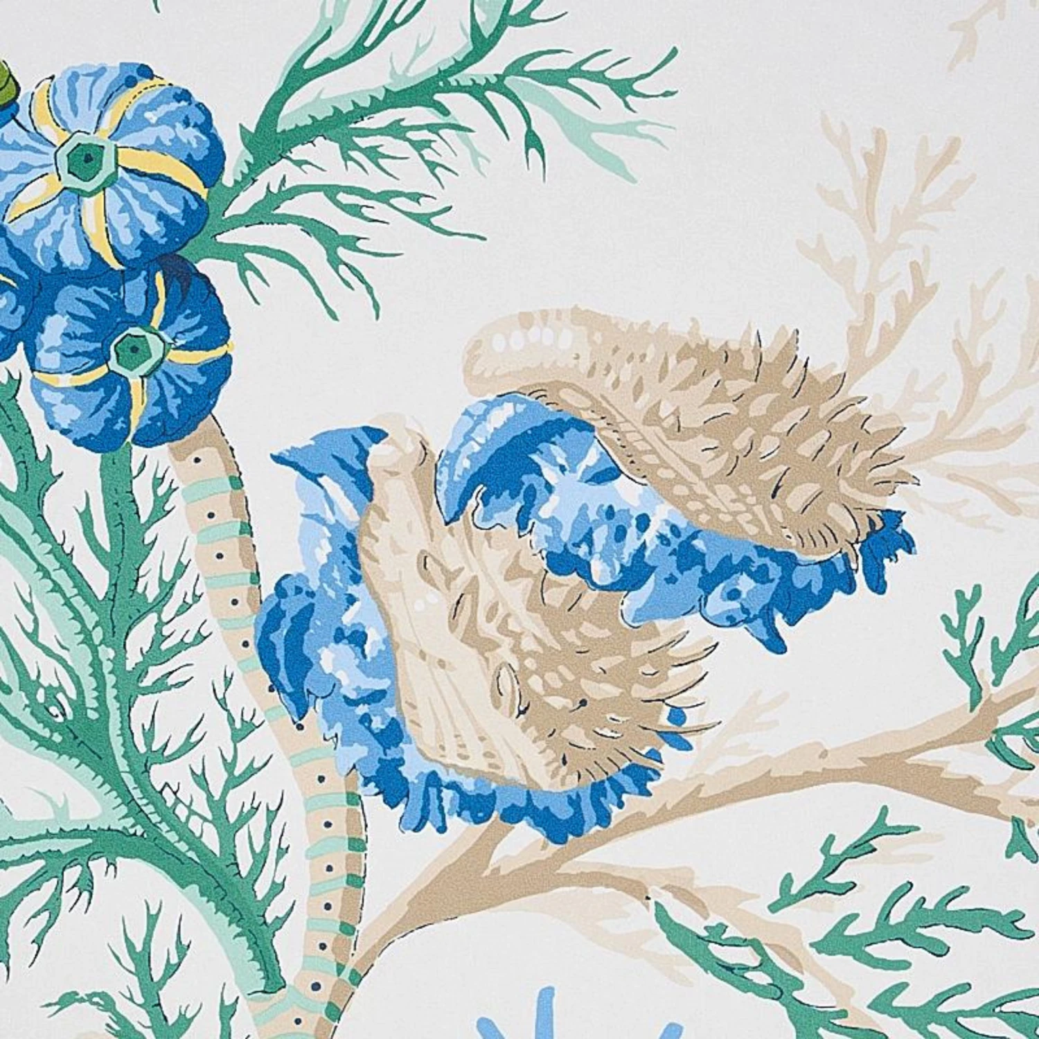 Schumacher Del Tesoro In Blue And Green Wallpaper 3 Schumacher Del Tesoro In Blue And Green Wallpaper - Image 3