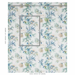 Schumacher Del Tesoro In Blue And Green Wallpaper 7 Schumacher Del Tesoro In Blue And Green Wallpaper -Famous Furniture Store DelTesoro TheWellAppointedHouse 5