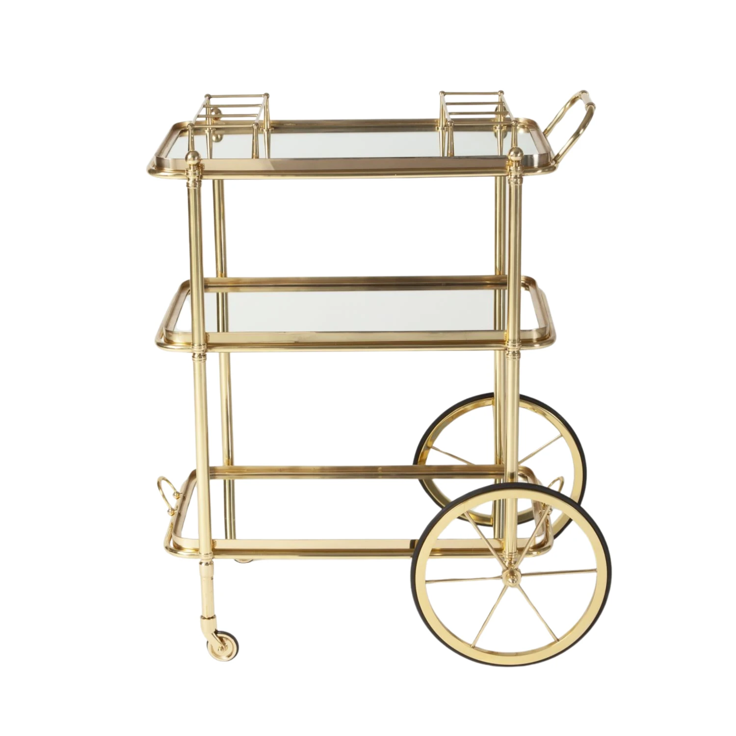 Brass English Bar Cart And Tea Trolley 1 Brass English Bar Cart And Tea Trolley