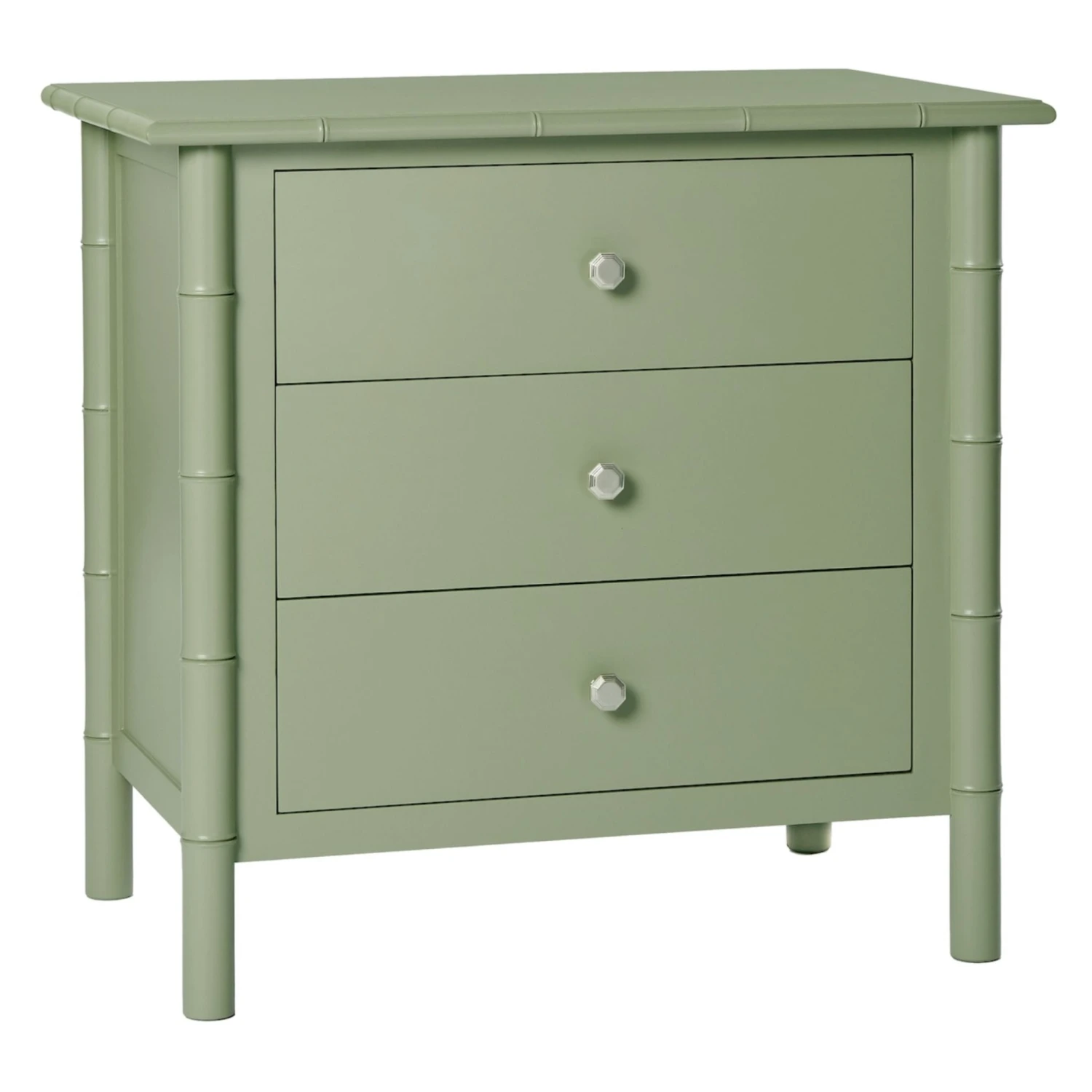 Fleming Three Drawer Nightstand 1 Fleming Three Drawer Nightstand