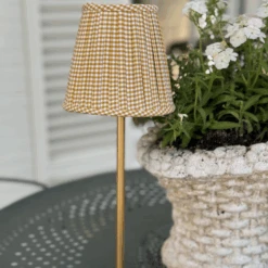 Gingham Small Cordless Shade Cover (Empire In Gold) 7 Gingham Small Cordless Shade Cover (Empire In Gold) -Famous Furniture Store Gingham Small Cordless Shade Cover Empire in Gold The Well Appointed House 3