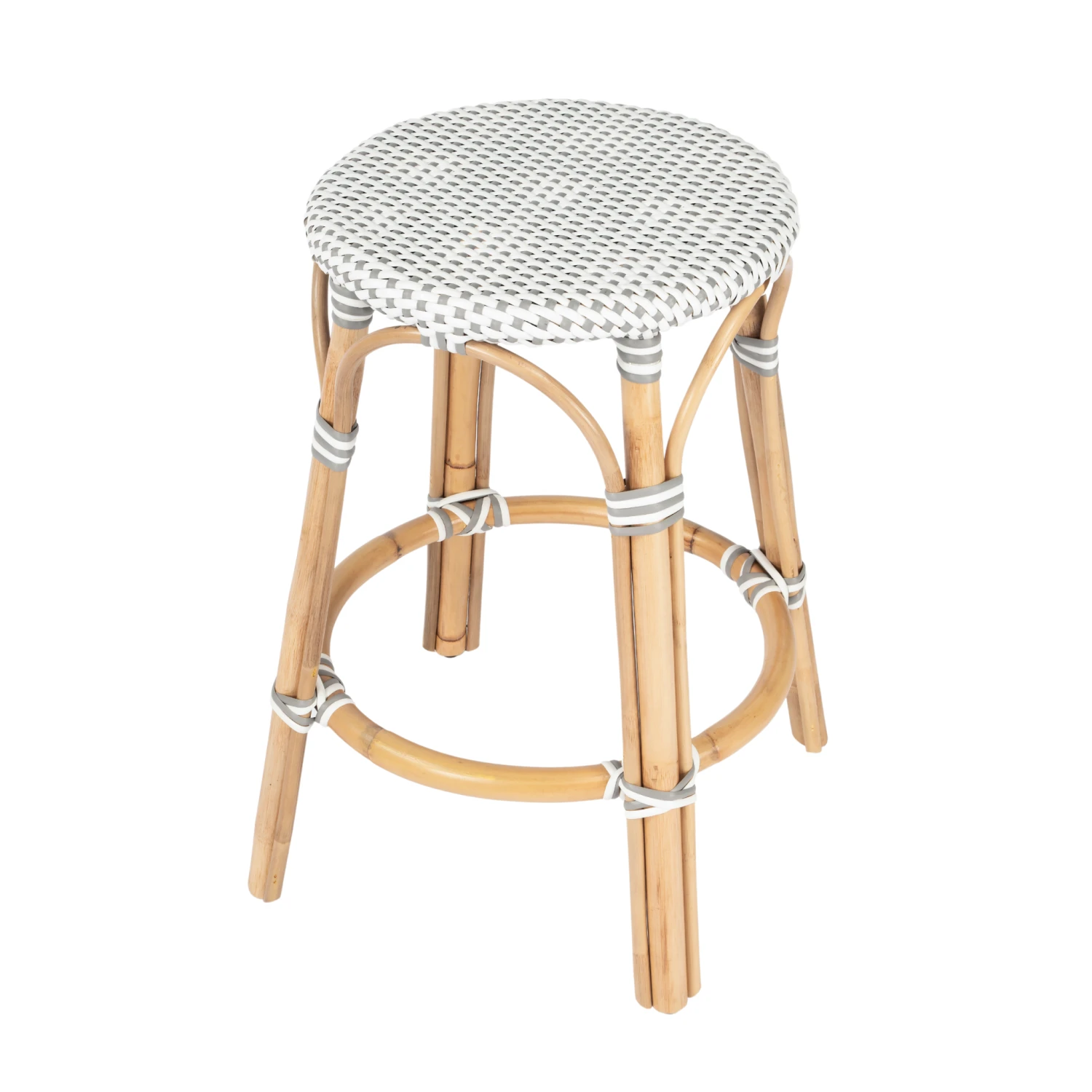 Grey Rattan Frame Counter Stool 1 Grey Rattan Frame Counter Stool