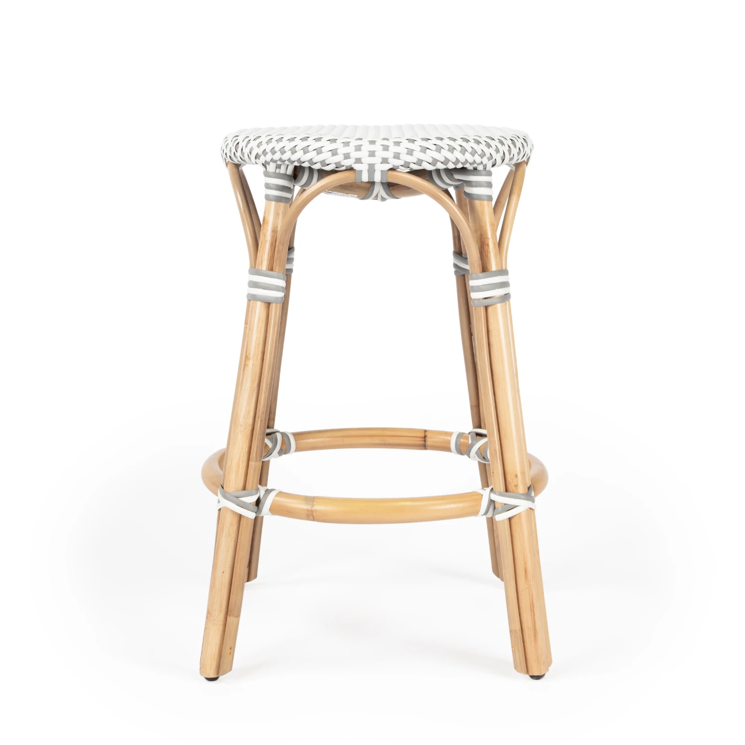 Grey Rattan Frame Counter Stool 5 Grey Rattan Frame Counter Stool - Image 5