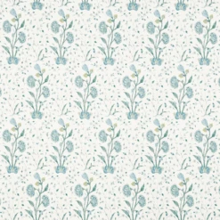 Schumacher Khilana Floral Wallpaper In Peacock