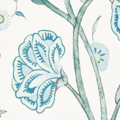 Schumacher Khilana Floral Wallpaper In Peacock 7 Schumacher Khilana Floral Wallpaper In Peacock -Famous Furniture Store KhilanaFloralWallpaperinPeacock 4