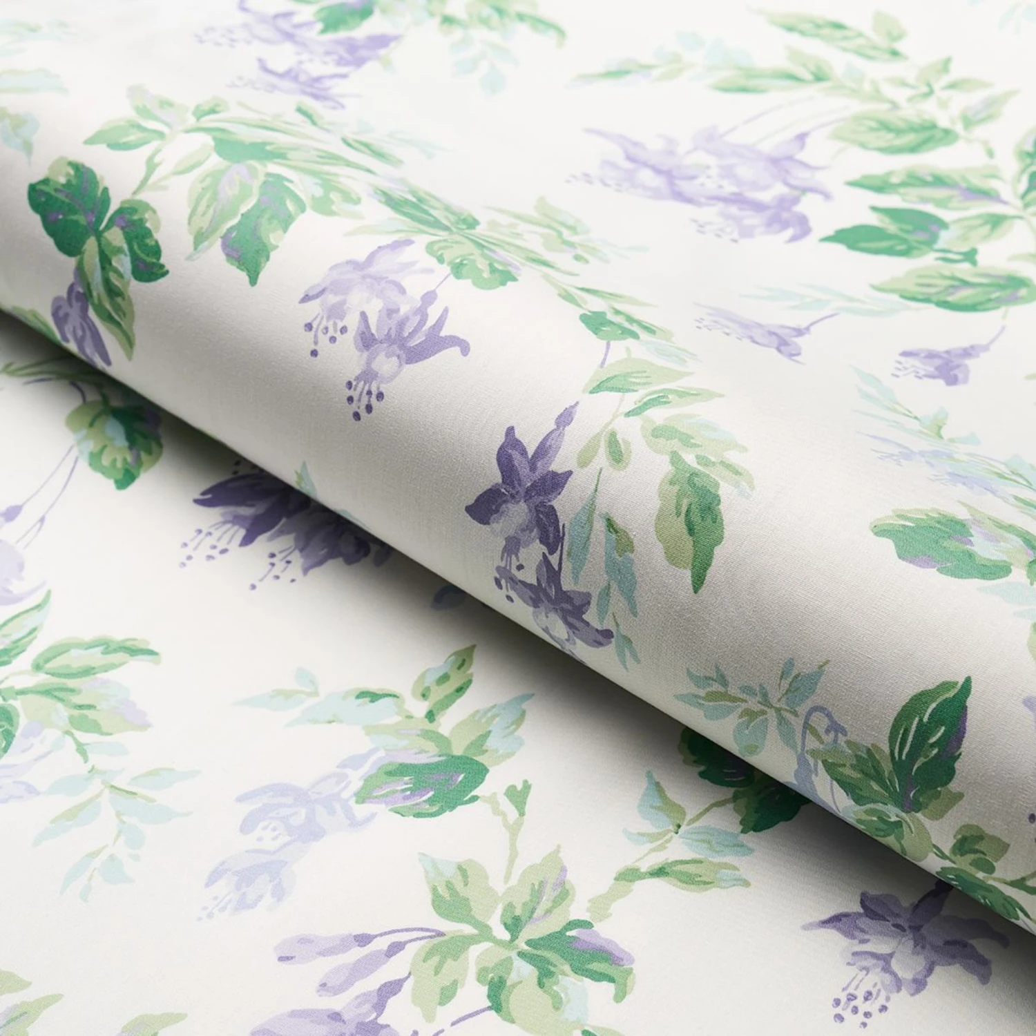 Schumacher Lavender Garden Gate Floral Print Fabric 4 Schumacher Lavender Garden Gate Floral Print Fabric - Image 4