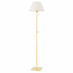 Leeds Aged Brass Floor Lamp
