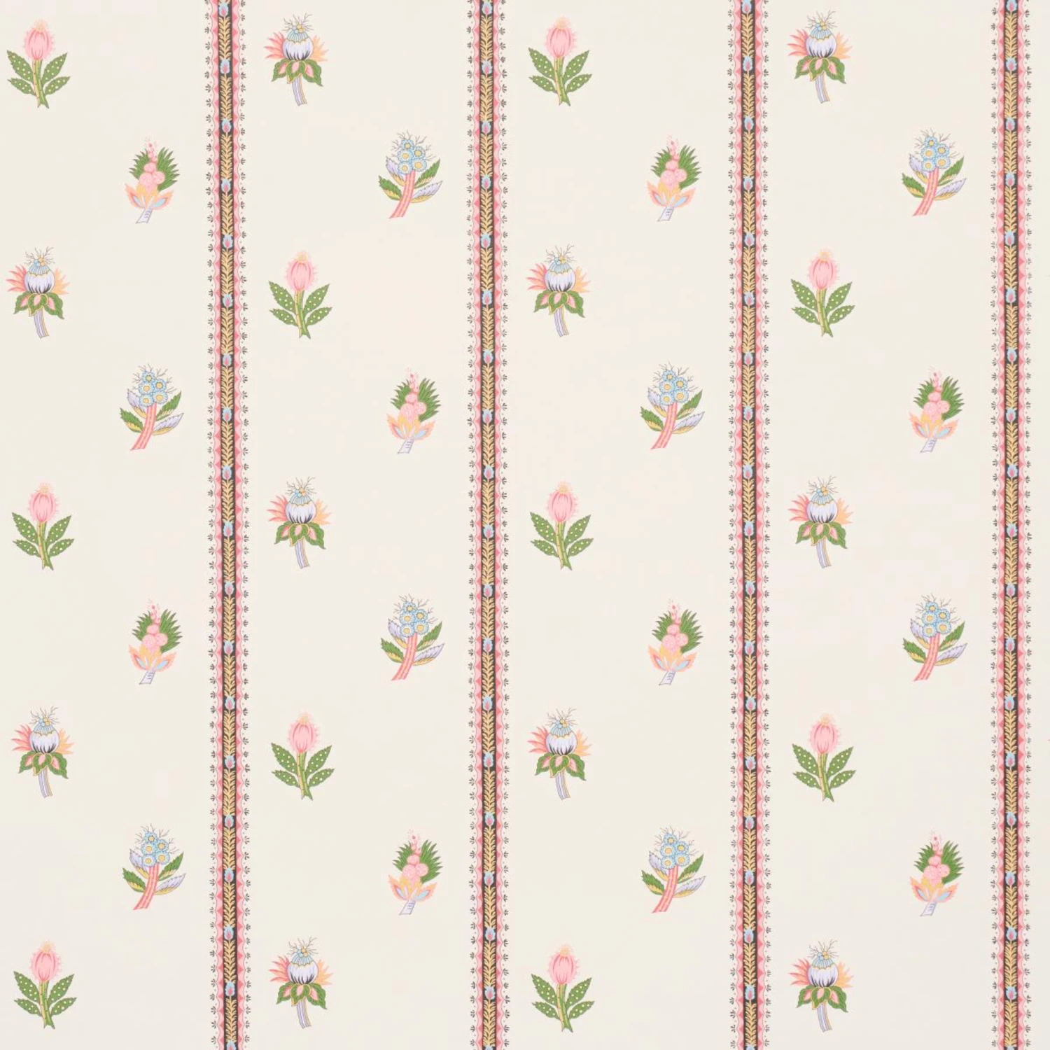 Schumacher Les Fleurs Exotiques In Antique Rose Wallpaper 1 Schumacher Les Fleurs Exotiques In Antique Rose Wallpaper