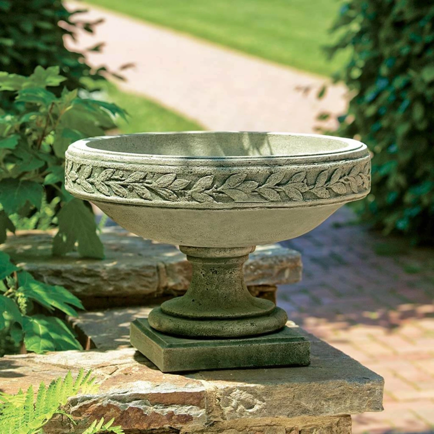 Longwood Laurel Banded Urn Planter 2 Longwood Laurel Banded Urn Planter - Image 2