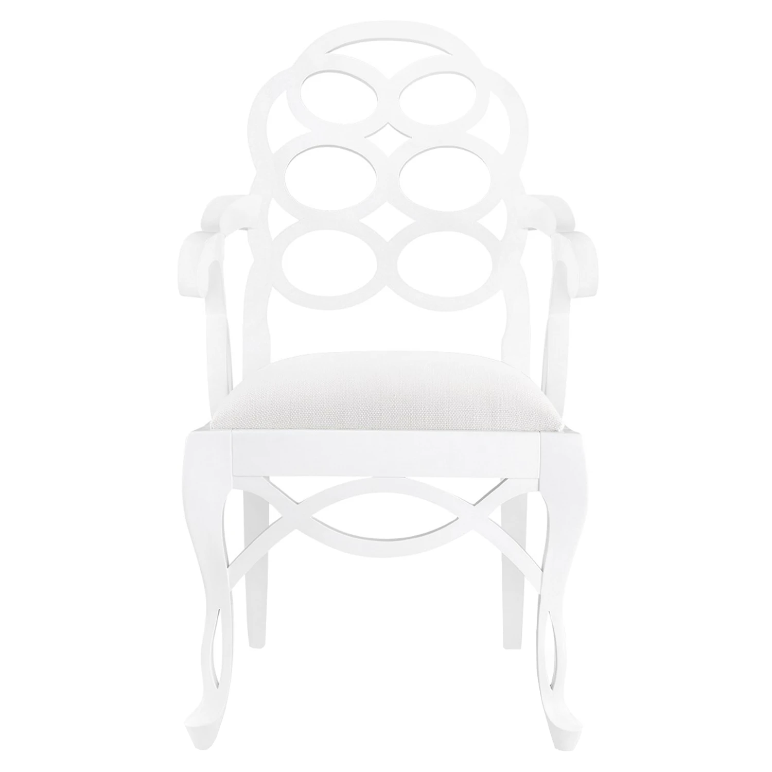 Loop Armchair In Eggshell White 1 Loop Armchair In Eggshell White