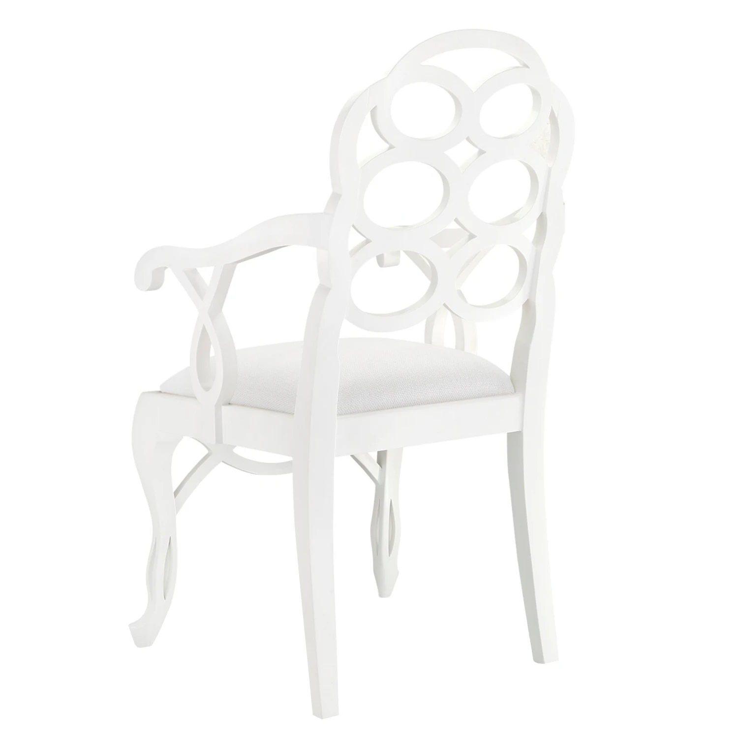 Loop Armchair In Eggshell White 3 Loop Armchair In Eggshell White - Image 3