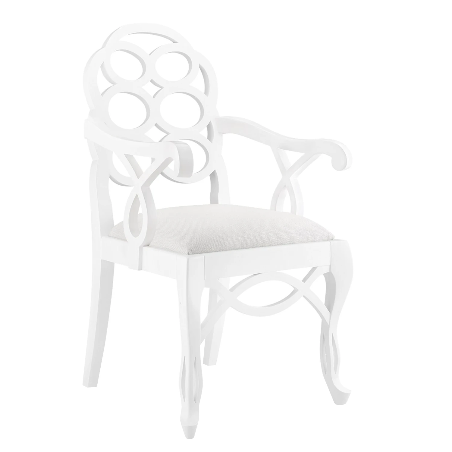 Loop Armchair In Eggshell White 2 Loop Armchair In Eggshell White - Image 2