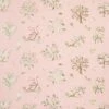 Schumacher Magical Menagerie In Blush Fabric