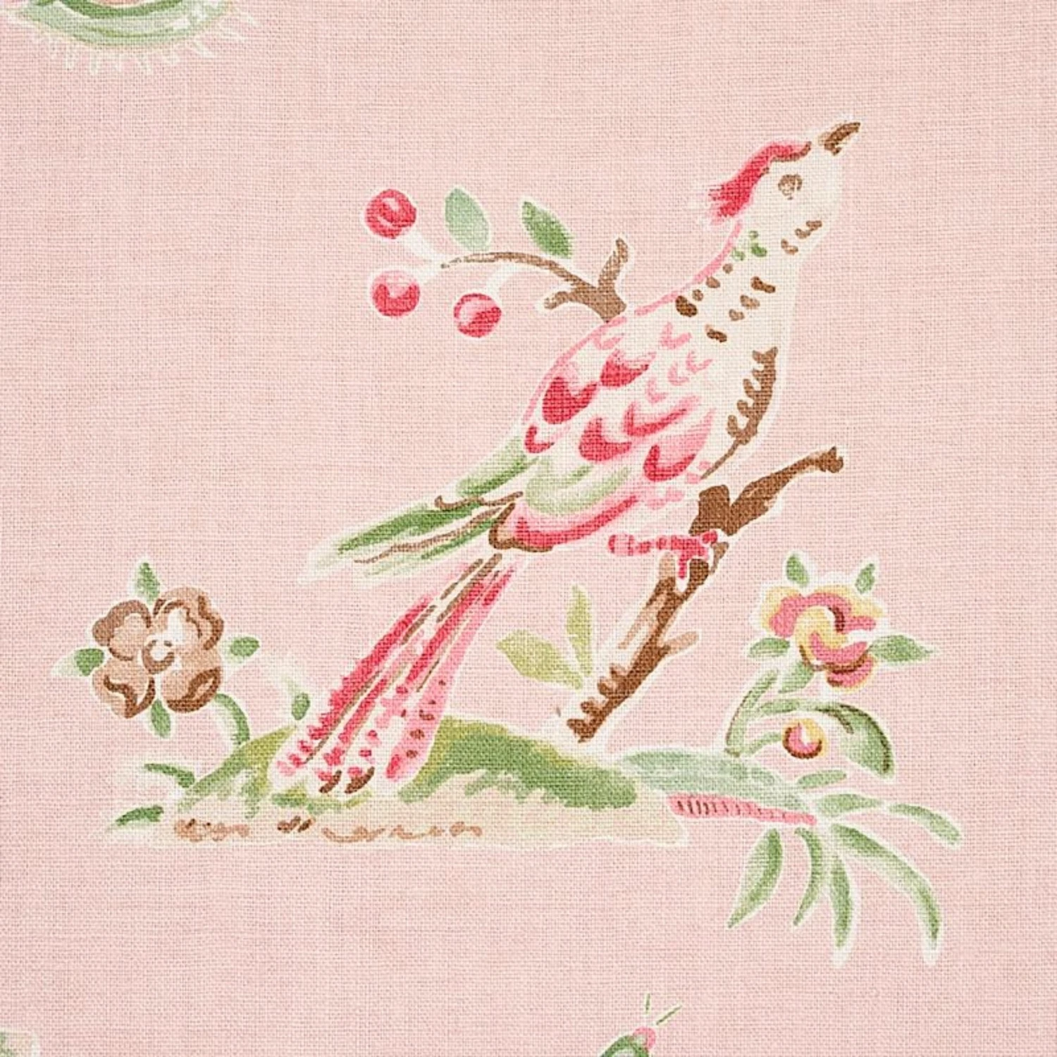 Schumacher Magical Menagerie In Blush Fabric 4 Schumacher Magical Menagerie In Blush Fabric - Image 4