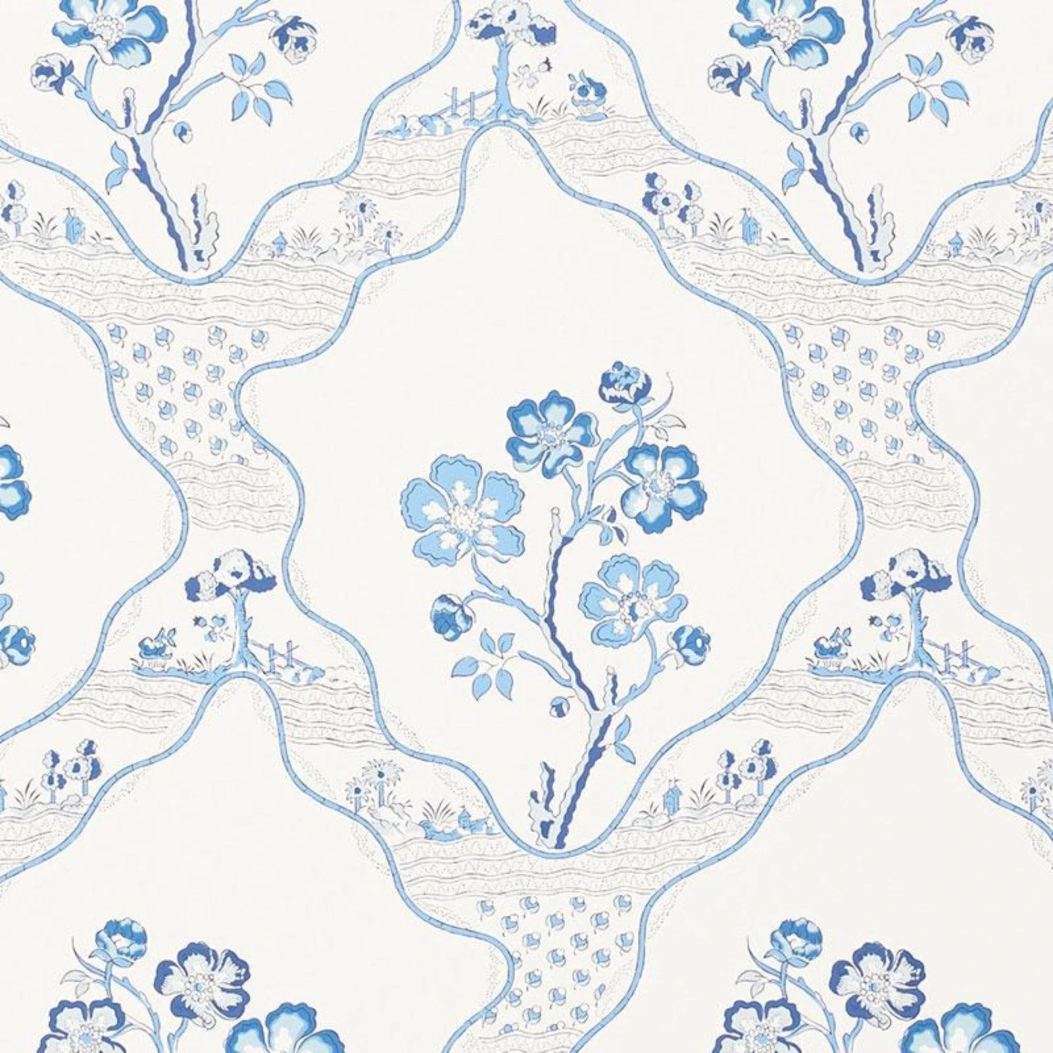 Schumacher Marella Wallpaper In Delft 1 Schumacher Marella Wallpaper In Delft