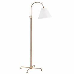 Mark D. Sikes Curves No. 1 Aged Brass Floor Lamp