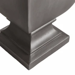 Small Fibreclay Beckett Square Footed Planter 12 Small Fibreclay Beckett Square Footed Planter -Famous Furniture Store N5UN05BK 3
