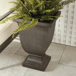 Large Fibreclay Beckett Square Footed Planter 11 Large Fibreclay Beckett Square Footed Planter -Famous Furniture Store N5UN06BK 7