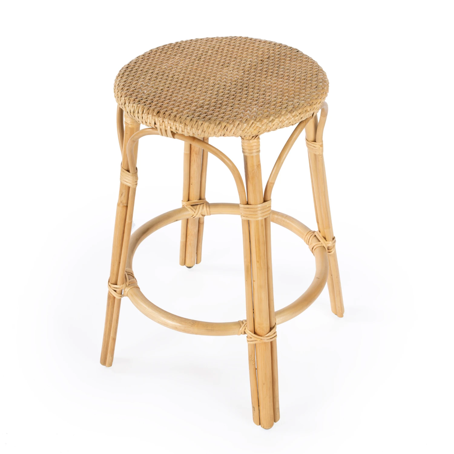 Natural Rattan Frame Counter Stool 4 Natural Rattan Frame Counter Stool - Image 4