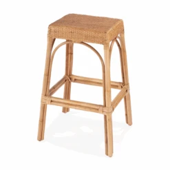 Natural Woven Rattan Backless Bar Stool 9 Natural Woven Rattan Backless Bar Stool -Famous Furniture Store Natural Woven Rattan Backless Bar Stool The Well Appointed House 3