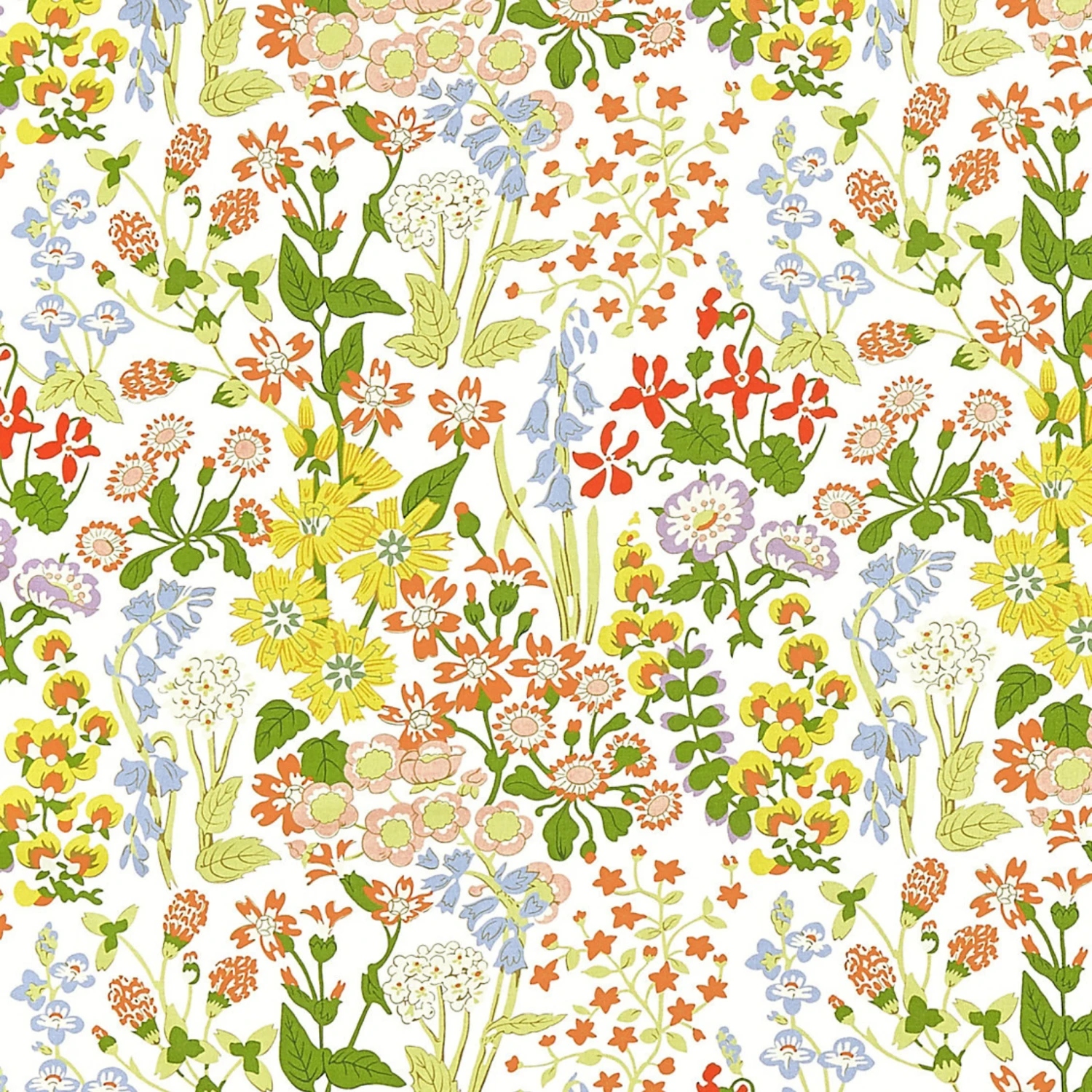 Nymph Floral Fabric, Springtime 1 Nymph Floral Fabric, Springtime