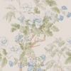Lee Jofa Blue Chinese Peony Print Wallpaper