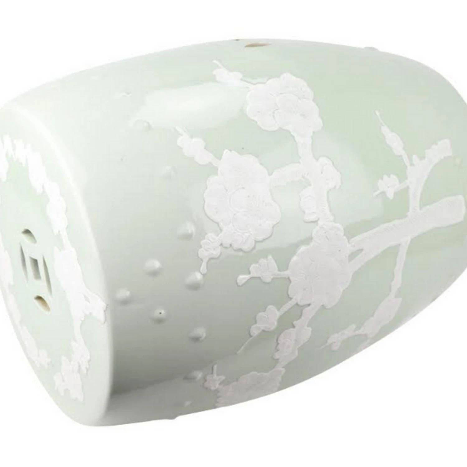 Pastel Green Cherry Blossom Garden Seat 2 Pastel Green Cherry Blossom Garden Seat - Image 2