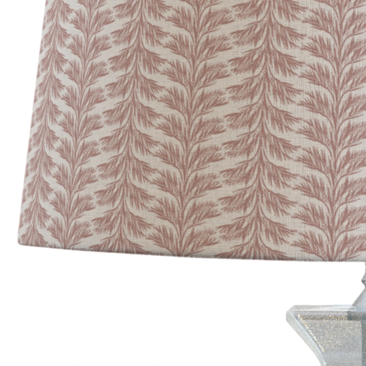 Pink Palm Leaves Patterned Lampshade In Sabal Stripe 3 Pink Palm Leaves Patterned Lampshade In Sabal Stripe - Image 3