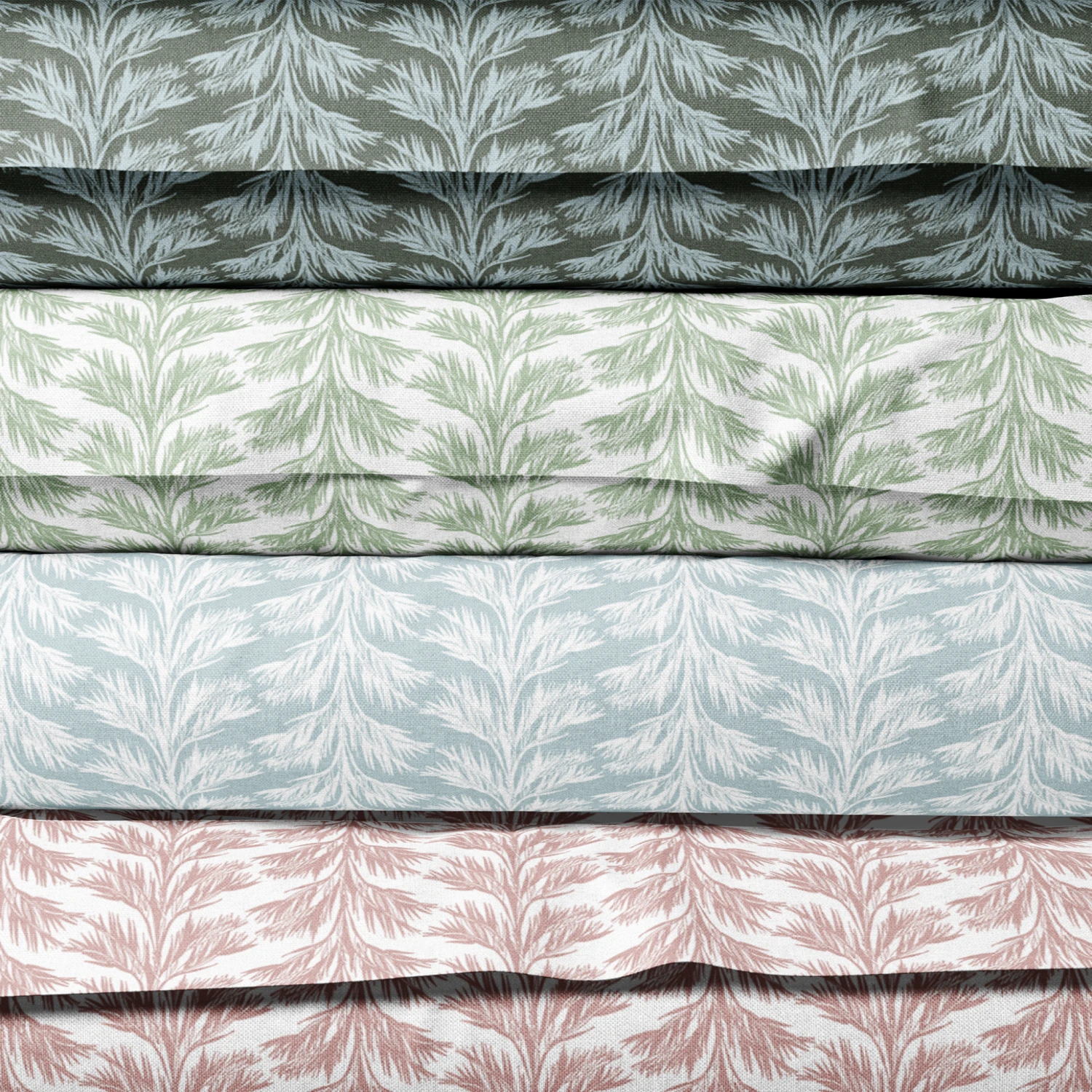 Pink Palm Leaves Patterned Lampshade In Sabal Stripe 7 Pink Palm Leaves Patterned Lampshade In Sabal Stripe - Image 7