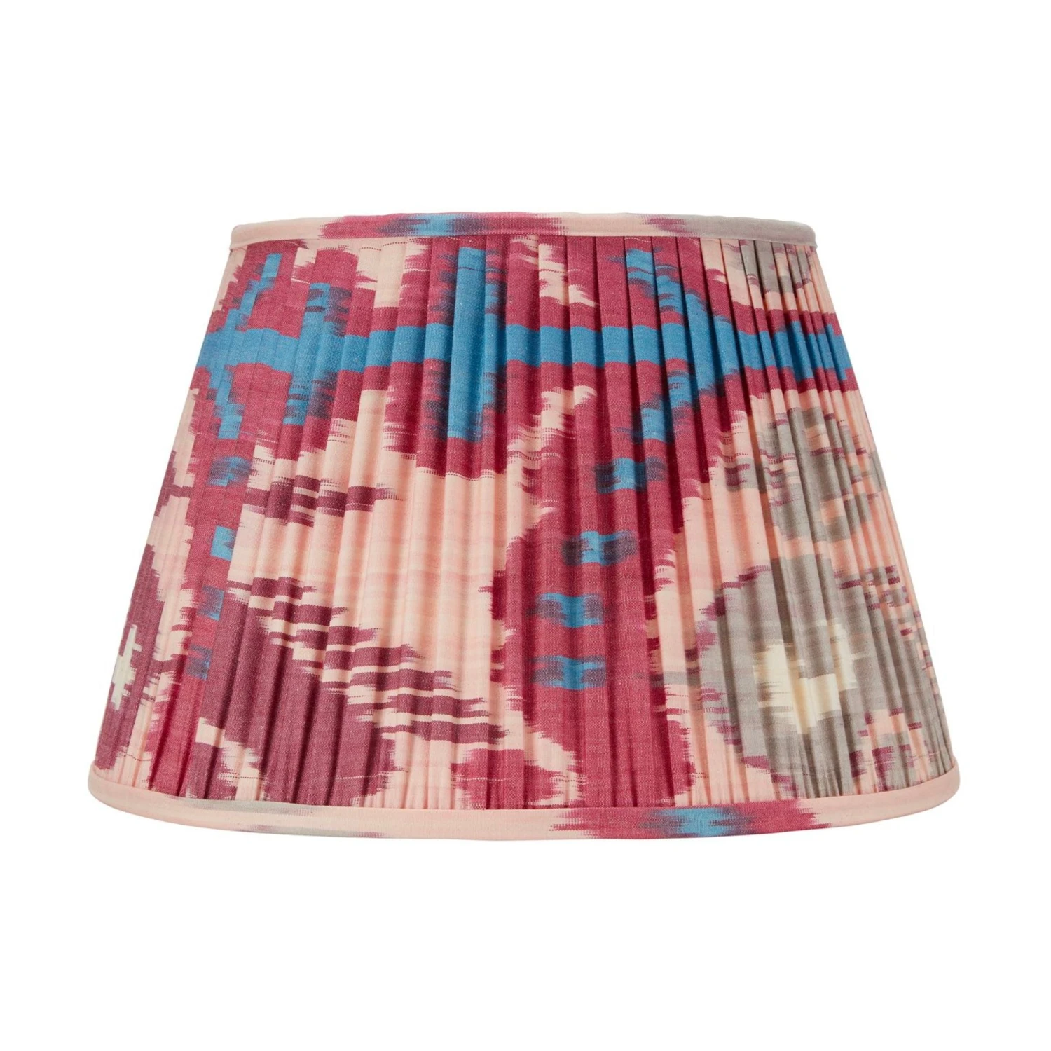 Pink And Fuschia Ikat Pleated Lamp Shade - Available In Multiple Sizes 1 Pink And Fuschia Ikat Pleated Lamp Shade - Available In Multiple Sizes