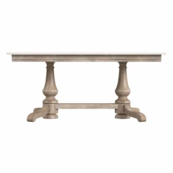 Rectangular Double Pedestal Dining Table In Sandalwood Beige 9 Rectangular Double Pedestal Dining Table In Sandalwood Beige -Famous Furniture Store Rectangular Double Pedestal Dining Table in Sandalwood Beige The Well Appointed House 5