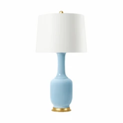 Safira Lamp In Sky Blue With Shade