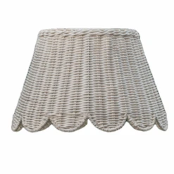Scalloped Lampshade In Rattan 9 Scalloped Lampshade In Rattan -Famous Furniture Store Scalloped Lampshade in Rattan The Well Appointed House 4