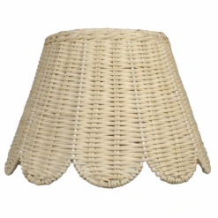 Scalloped Lampshade In Rattan 10 Scalloped Lampshade In Rattan -Famous Furniture Store Scalloped Lampshade in Rattan The Well Appointed House 5