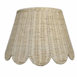 Scalloped Lampshade In Rattan 11 Scalloped Lampshade In Rattan -Famous Furniture Store Scalloped Lampshade in Rattan The Well Appointed House 6