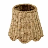 Scalloped Seagrass Lampshade For Cordless Lamps