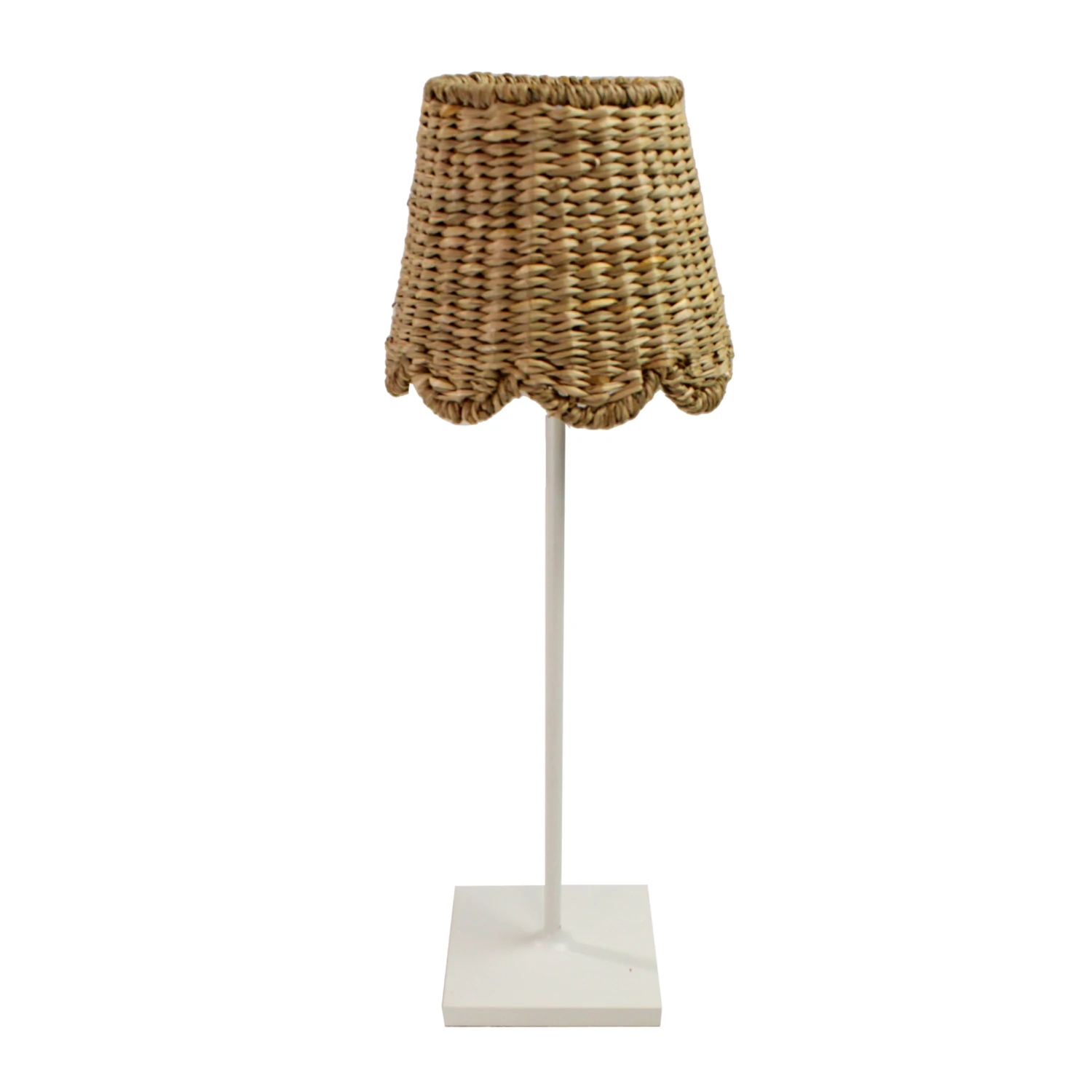 Scalloped Seagrass Lampshade For Cordless Lamps 4 Scalloped Seagrass Lampshade For Cordless Lamps - Image 4