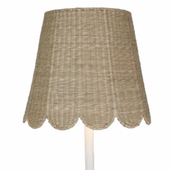 Scalloped Seagrass Lampshade For Cordless Lamps 16 Scalloped Seagrass Lampshade For Cordless Lamps -Famous Furniture Store Scalloped Seagrass Lampshade for Cordless Lamps The Well Appointed House 8