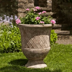 Set Of Two Pomezio Urn Planters