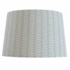 Sky Blue Patterned Lampshade In Sabal Stripe