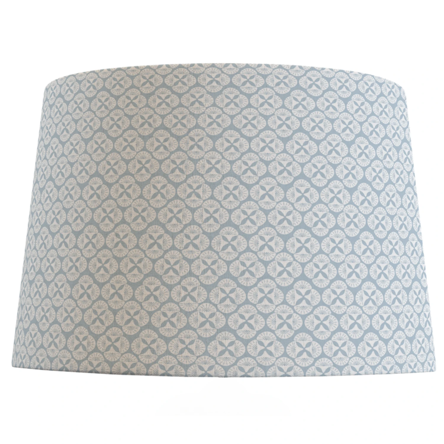 Sky Blue Patterned Lampshade In Sea Star 1 Sky Blue Patterned Lampshade In Sea Star